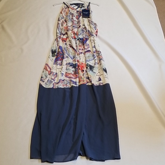 Peter Som NWT Maxi St Barths inspired maps Sz LG - Picture 6 of 7